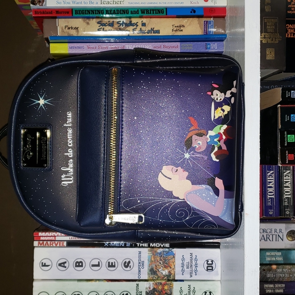 Pinocchio Blue Fairy Loungefly Mini-Backpack - Picture 3 of 9
